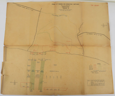 Operation &lsquo;Neptune&rsquo; Force &lsquo;G&rsquo; Orders, TOP SECRET D-Day Naval Orders and Overlay Maps, Gold Beach. Rare, Too Have Been Destroyed on Operation Completion. - 33