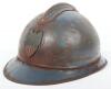 Rare WW1 American Ambulance Field Service Adrian Pattern Steel Helmet - 3