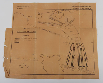 Operation &lsquo;Neptune&rsquo; Force &lsquo;G&rsquo; Orders, TOP SECRET D-Day Naval Orders and Overlay Maps, Gold Beach. Rare, Too Have Been Destroyed on Operation Completion. - 38