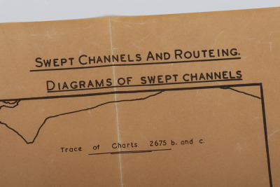 Operation &lsquo;Neptune&rsquo; Force &lsquo;G&rsquo; Orders, TOP SECRET D-Day Naval Orders and Overlay Maps, Gold Beach. Rare, Too Have Been Destroyed on Operation Completion. - 40