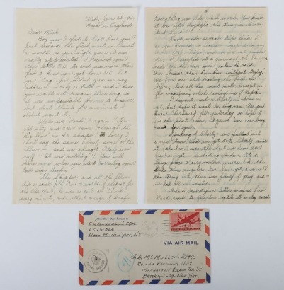 Letter Written by Member of the Crew of USS LCI (L)-324 After the D-Day Landings &lsquo;The Big Show&rsquo;