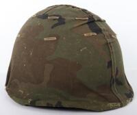 Falklands War Argentine Marines Steel Combat Helmet with Camouflage Cover