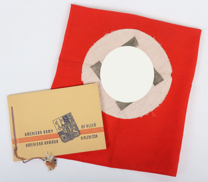 WW2 US Army Serviceman&rsquo;s Bring Back 3rd Reich Flag, Booklet and Photographs
