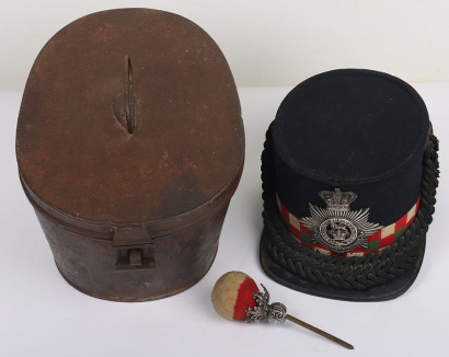 * Scarce Victorian Scottish Borderers (Dumfries Roxburgh Kirkcudbright Selkirk) Militia Officers Shako