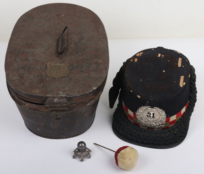 * Victorian Scottish 31st Lanarkshire Rifle Volunteers Officers Shako