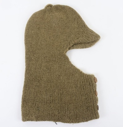Rare WW1 British Winter 1914 Woollen Balaclava Cap Comforter