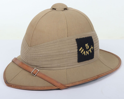 Inter War 5th Battalion Hampshire Regiment Foreign Service Wolseley Helmet