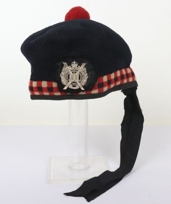 * WW2 Period Kings Own Scottish Borderers Officers Balmoral Type Bonnet
