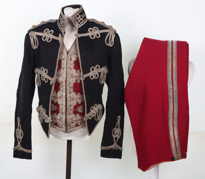 Victorian Lancashire Hussars Yeomanry Officers Mess Dress and Levee Trousers