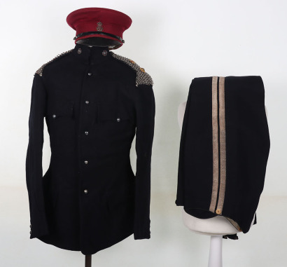 Edwardian Lancashire Hussars Yeomanry Lt Colonels Patrol Jacket, Trousers and Peaked Cap