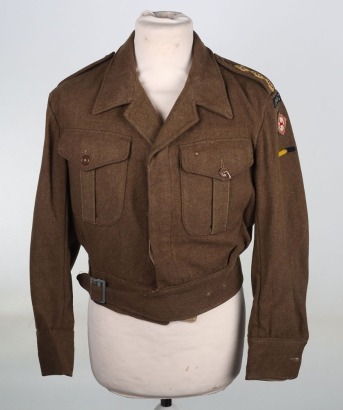 Captain&rsquo;s WW2 Royal Army Service Corps US War Aid Battle Dress Blouse, Trieste Force