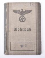 WW2 German Waffen-SS Wehrpass