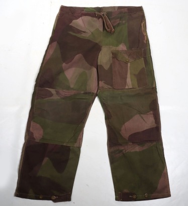 WW2 British Army Windproof Camouflage Trousers as used by Special Forces/SAS
