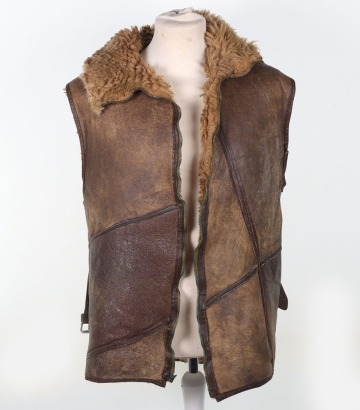 WW2 RAF Rigger / Base Made Leather Jerkin From Irvin Materials