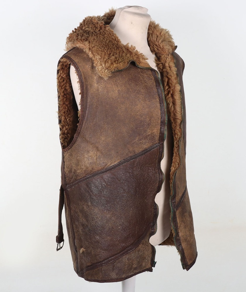 WW2 RAF Rigger / Base Made Leather Jerkin From Irvin Materials