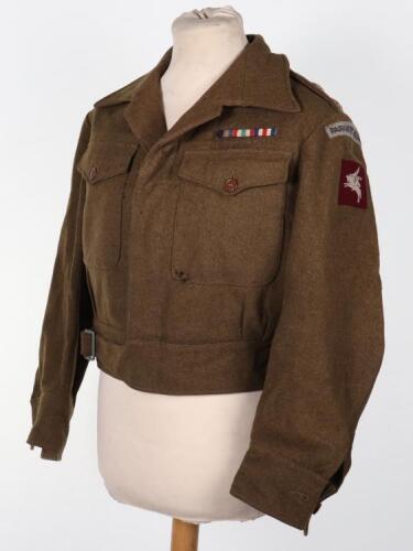 WW2 British Battle Dress Blouse of a Lieutenant in the 6th (Royal Welch) Battalion Parachute Regiment