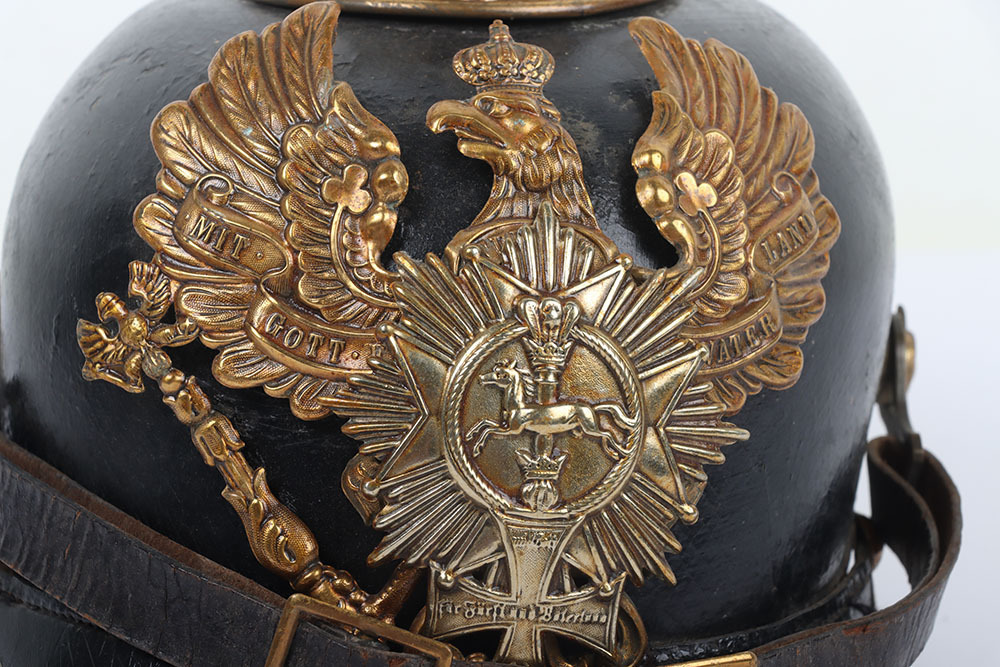 Extremely Rare Other Ranks Pickelhaube for Reserve 2nd Battalion of ...