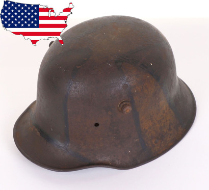 WW1 German M-17 Camouflaged Steel Combat Helmet