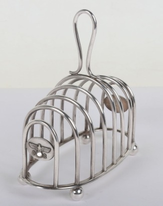 Third Reich Deutsche Reichsbahn Toast Rack by Bruckmann for Hermann Goring&rsquo;s Dining Wagon / Carriage 243