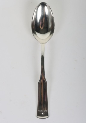 Third Reich Deutsche Reichsbahn Silver Dinner Spoon by Bruckmann for Hermann Gorings Dining Wagon 243