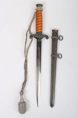 WW2 German Army Officers Dress Dagger Belonging to Oberleutnant W Gamann Pz. Nacht Abt 13