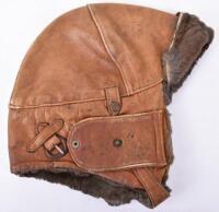 WW1 Royal Flying Corps Mk I Style Leather Flying Helmet