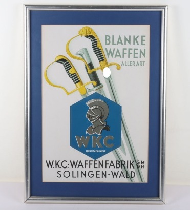 Third Reich Edged Weapons Manufacturer WKC Promotional Panel