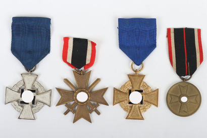 Grouping of 4 German Third Reich Medals