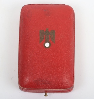 Presentation Case for a Set of Golden Party Badges