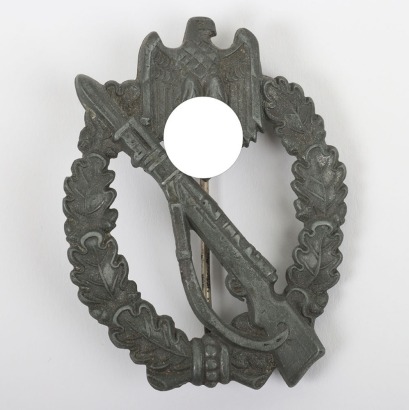 WW2 German Army / Waffen-SS Infantry Assault Badge in Silver by Sohni & Heubach