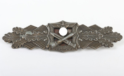 WW2 German Army / Waffen-SS Close Combat Clasp in Bronze by AGMuK, Gablonz