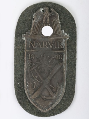 WW2 German Army Issue Narvik Campaign Shield
