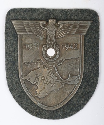 WW2 German Army / Waffen-SS Krim Campaign Shield by Karl Wurster
