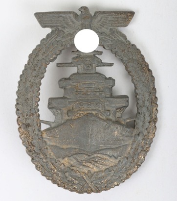 WW2 German Kriegsmarine High Seas Fleet War Badge by Friedrich Orth &ldquo;FO&rdquo;