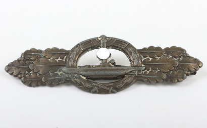 WW2 German Kriegsmarine U-Boat Combat Clasp in Bronze by AGMuK, Gablonz