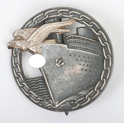 WW2 German Kriegsmarine Blockade Runner Badge by Schwerin, Berlin