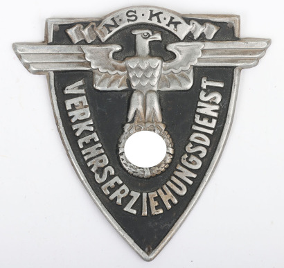 Third Reich NSKK Traffic Education Service Arm Plaque / Badge