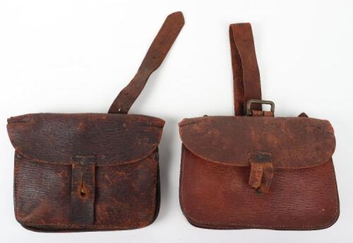 Scarce Pair of 1914 Leather Ammunition Pouches