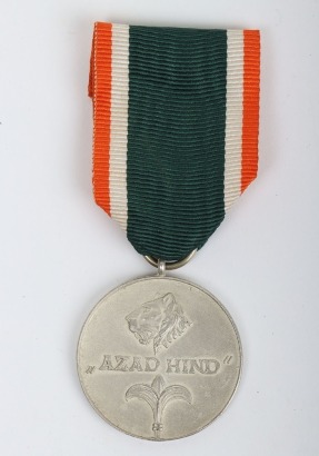 Indian Azad Hind Silver Medal by Rudolf Souval