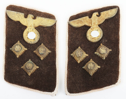 Set of NSDAP Political Leaders Collar Tabs for the Rank of Einsatzleiter