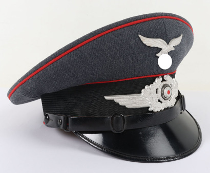 WW2 German Luftwaffe Flak Section NCO&rsquo;s Peaked Cap