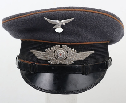 WW2 German Luftwaffe NCO&rsquo;s Peaked Cap for Signal Troops