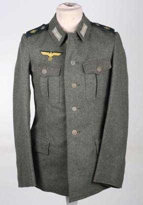 Scarce Kriegsmarine Coastal Artillery Combat Tunic Manufactured in Occupied Holland
