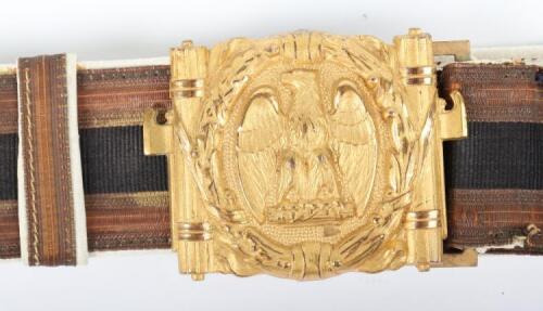 1930’s Italian Fascist MSVN Officers Parade Belt and Buckle