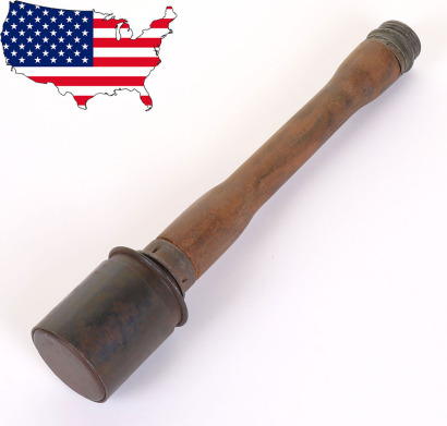 Inert WW2 German Stick Grenade with Shrapnel Sleeve,