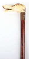 Fine Carved Walking Stick with Lord Nelson Interest