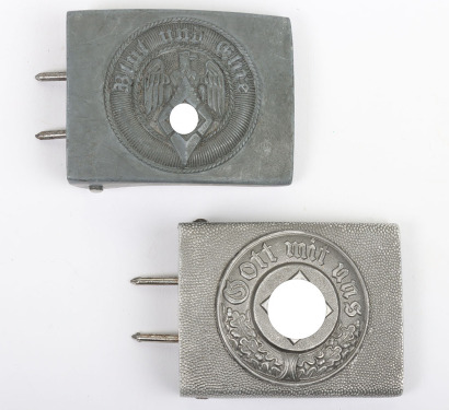 Third Reich Police and Hitler Youth Belt Buckles