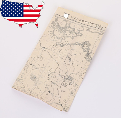 WW2 German Luftwaffe Navigation Chart