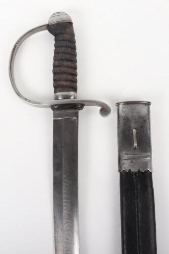 Victorian British Chatham Prison Warden&rsquo;s Cutlass Sidearm