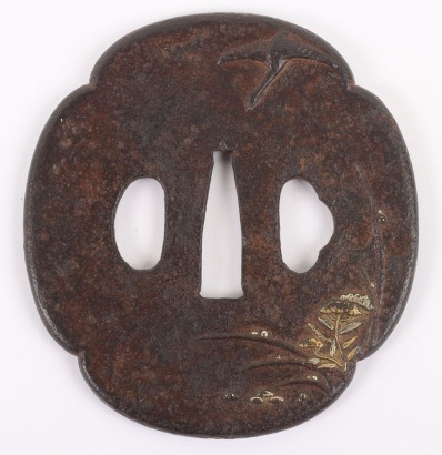 Japanese Iron Katana Mokko Tsuba